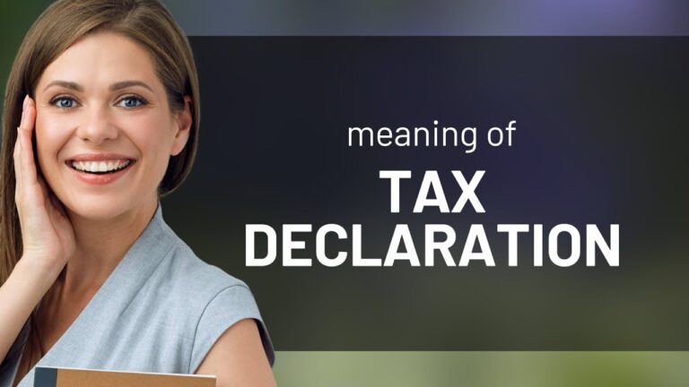 Tax Declarations